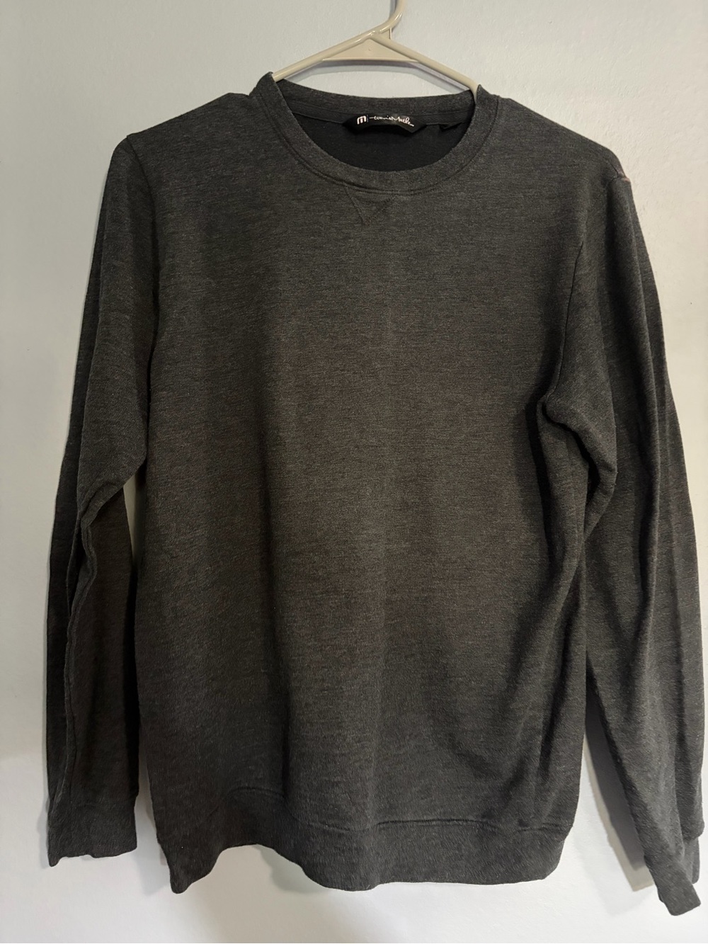 Travis Mathew Men's Crewneck Sweater - Charcoal Gray